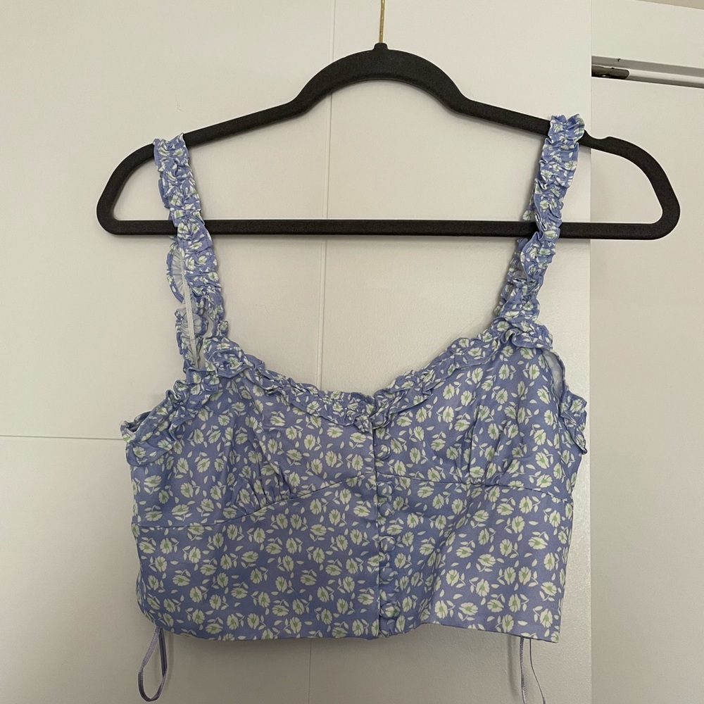 Zara floral corset top